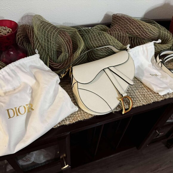 Dior Woman’s Saddle Bag in Grained Calfskin - Picture 1 of 6